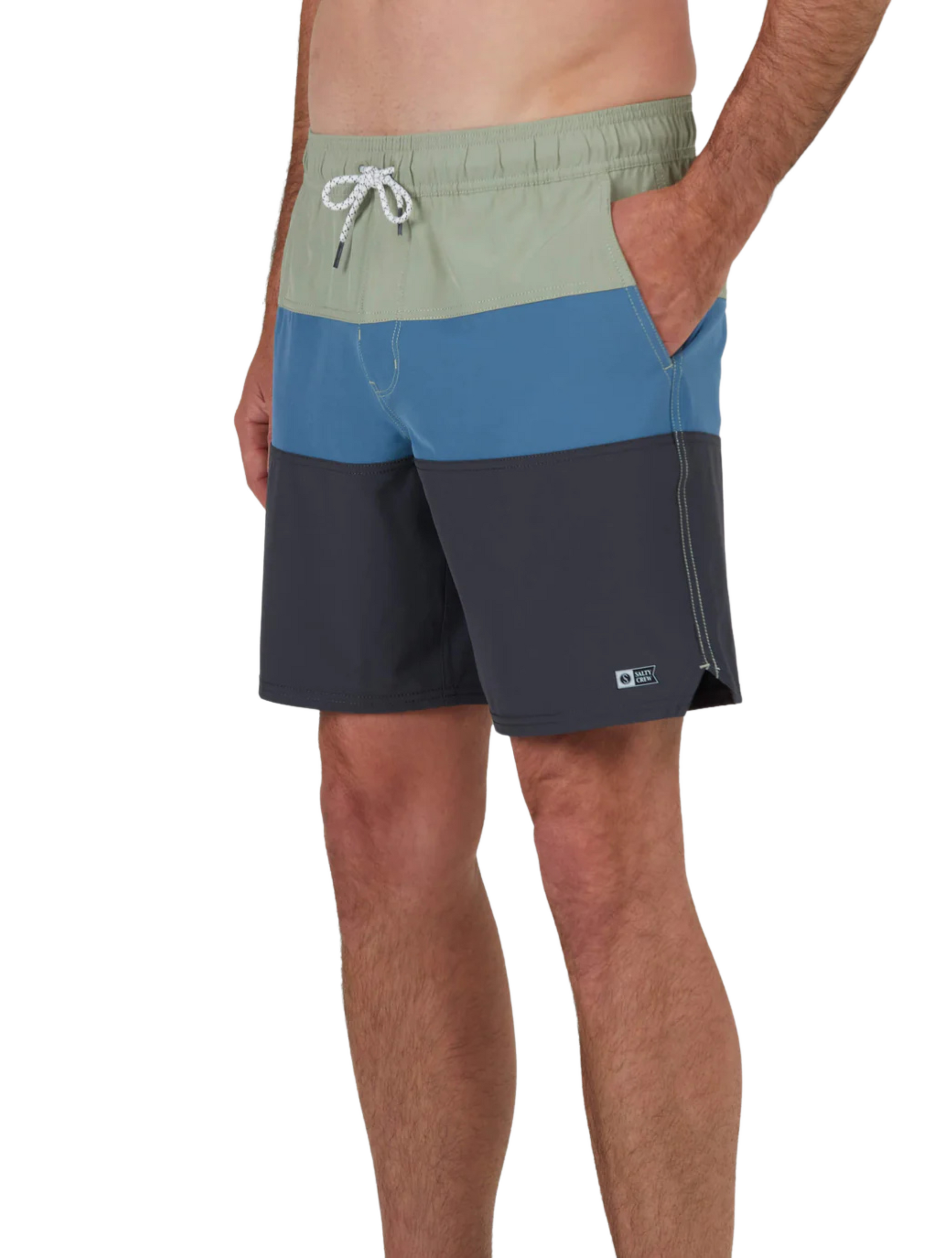 Salty Crew Beacons 2 Elastic Badehose Dusty Sag