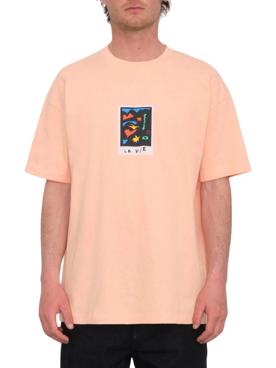 Volcom Arthur Longo 3 T-shirt - Salmon | Best selling products | Collection_Zalando | Men's short sleeve t-shirts | Men's T-shirts | Volcom Shop | surfdevils.com