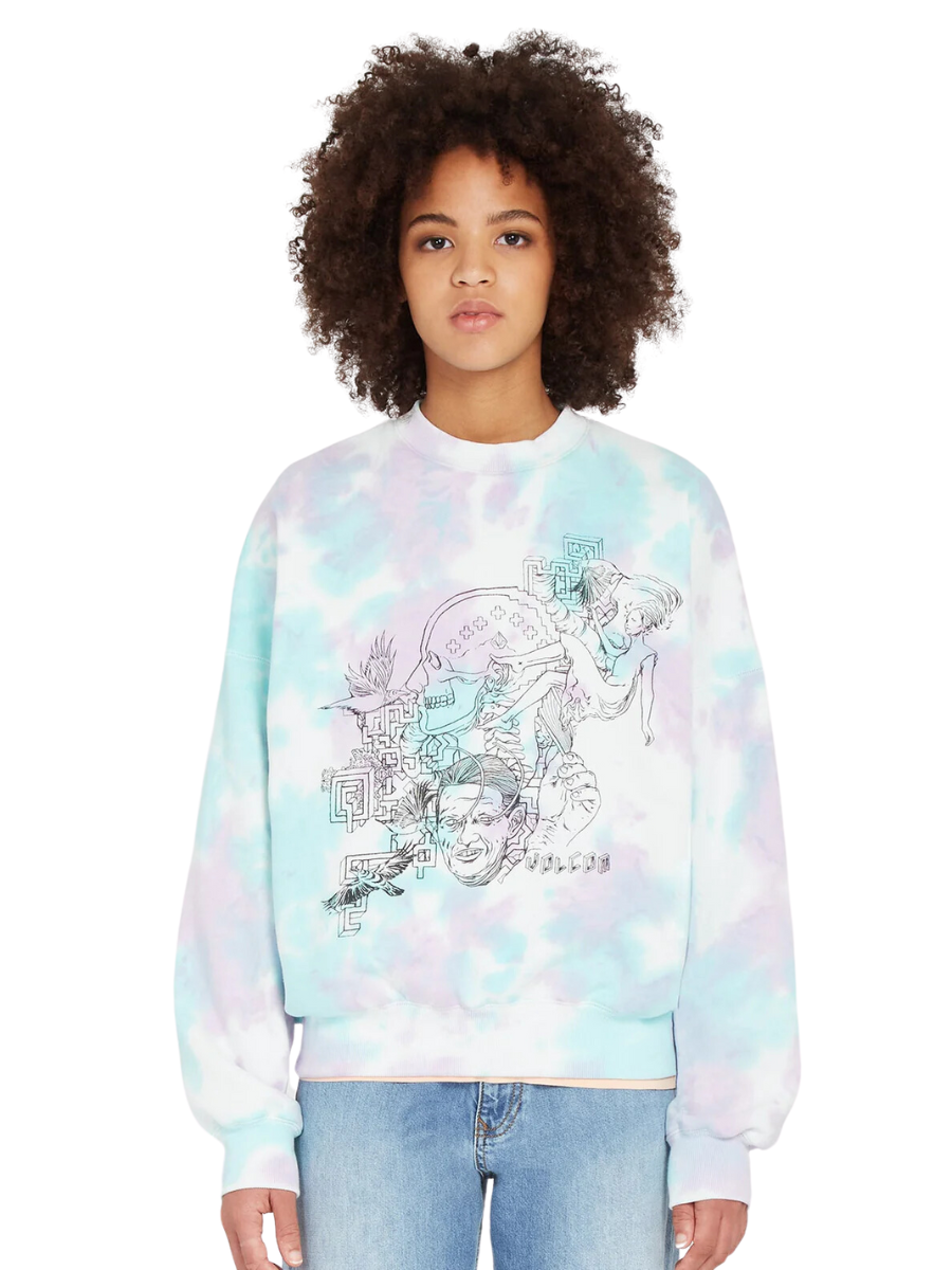 Sweat-shirt pour Filles Volcom Fa Ed Merlin Murray - Multi