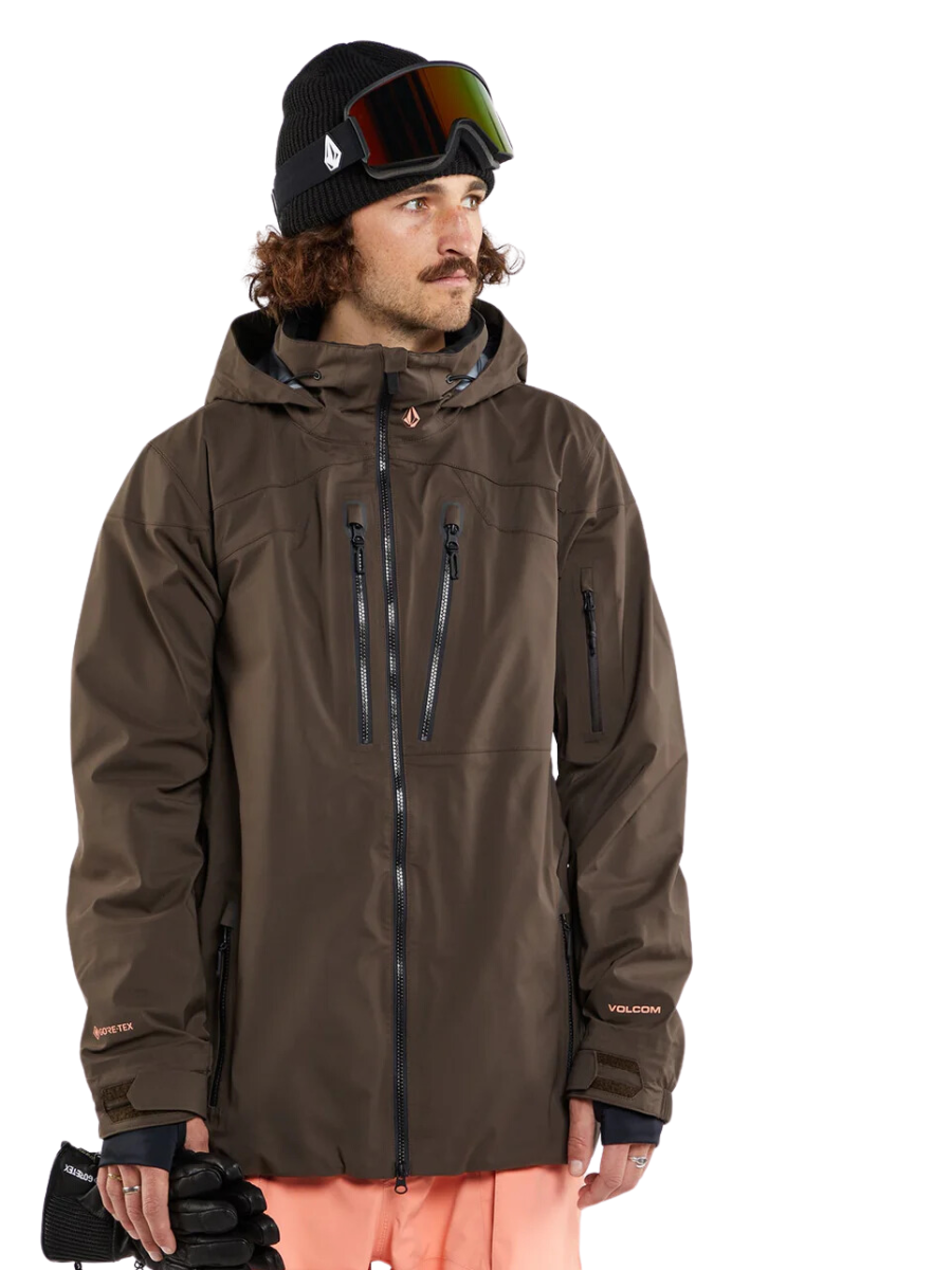 Jaqueta de snowboard Volcom Guch Stretch Gore-Tex - Marrom