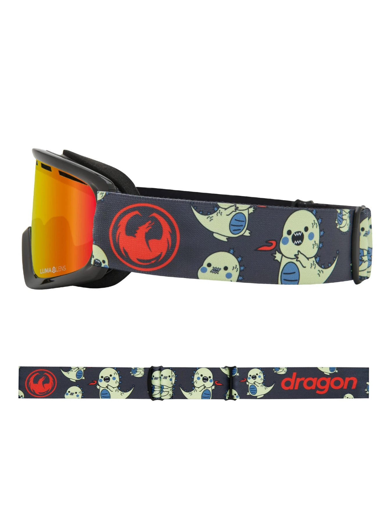 Gafas de ventisca Dragon LIL D - Lil Kaiju Lumalens Red Ionized Lens