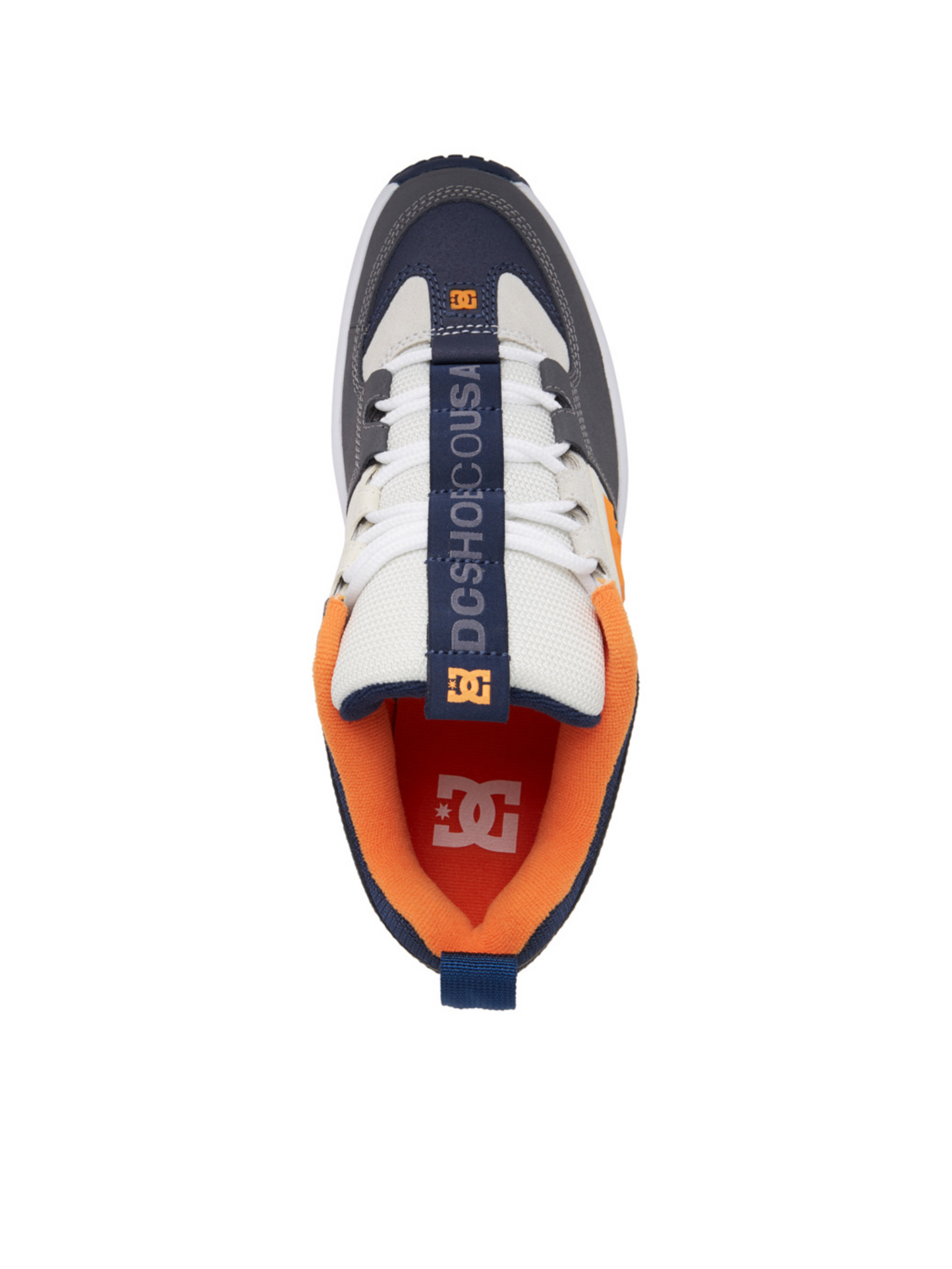 Tênis DC Shoes Linx Zero - Off White / Cinza / Laranja