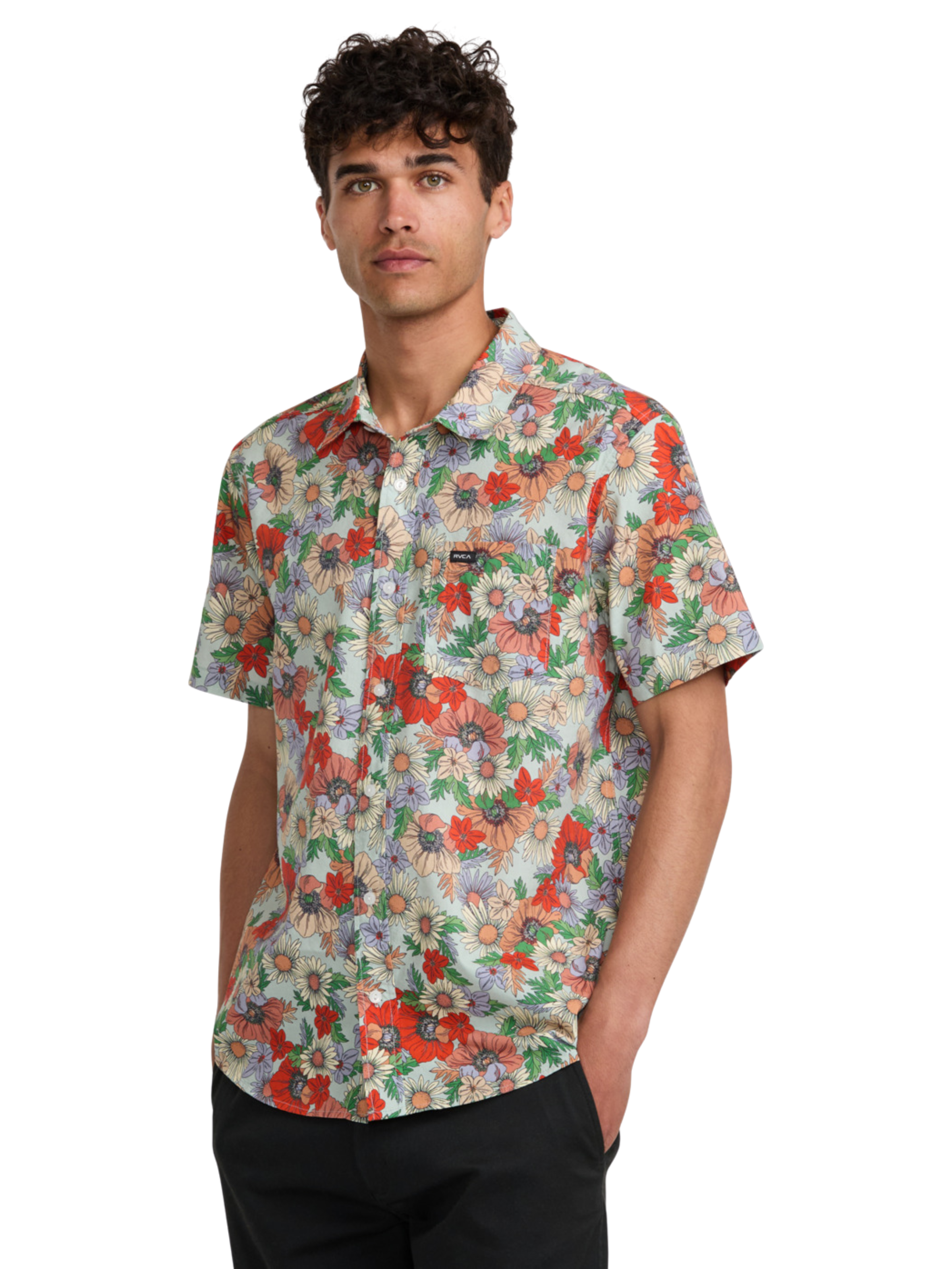 Camisa Rvca Botanical - Green Tea