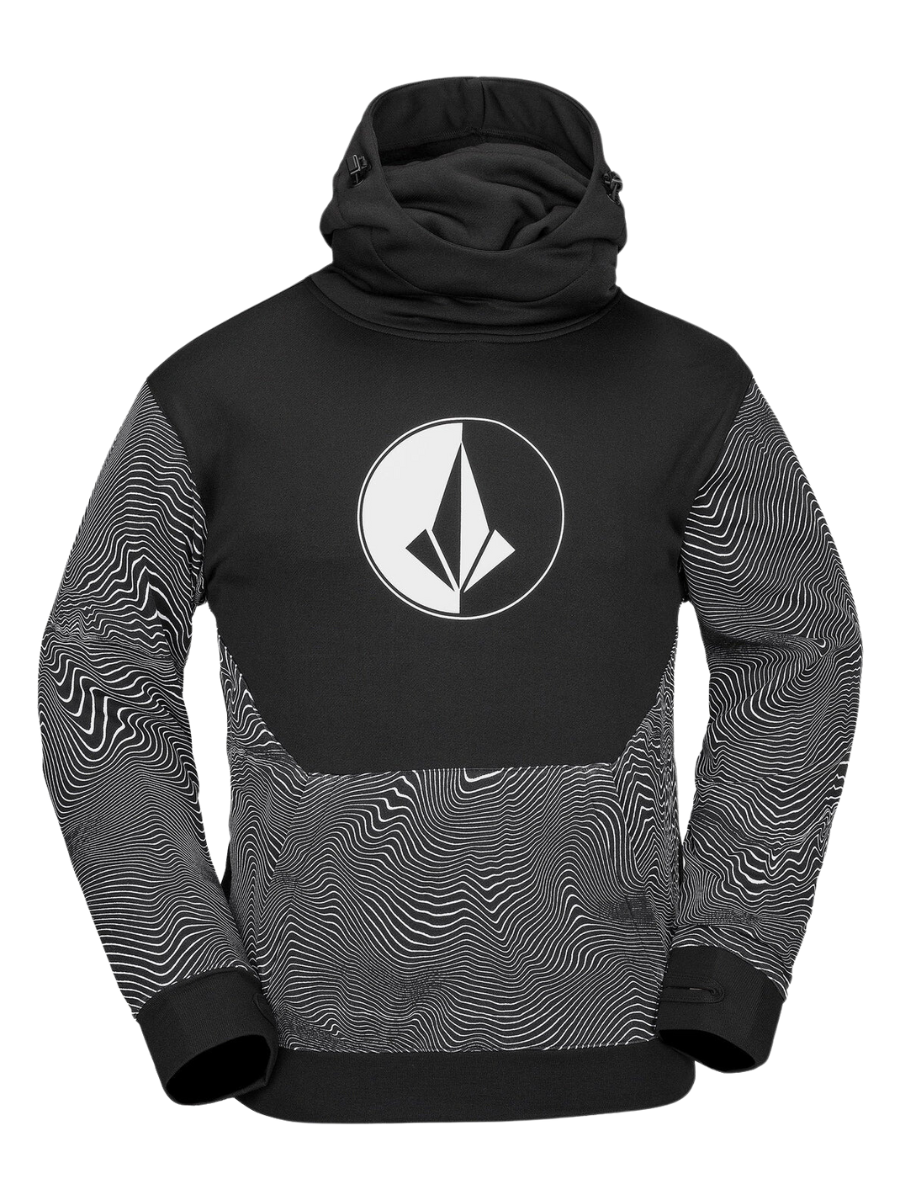 Volcom Hydro Riding Technisches Sweatshirt – Schwarzer Aufdruck