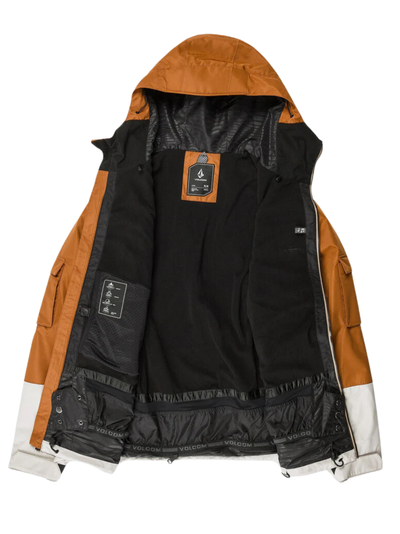 Jaqueta de snowboard Volcom Nightbreaker 20K - Castanho Castanho