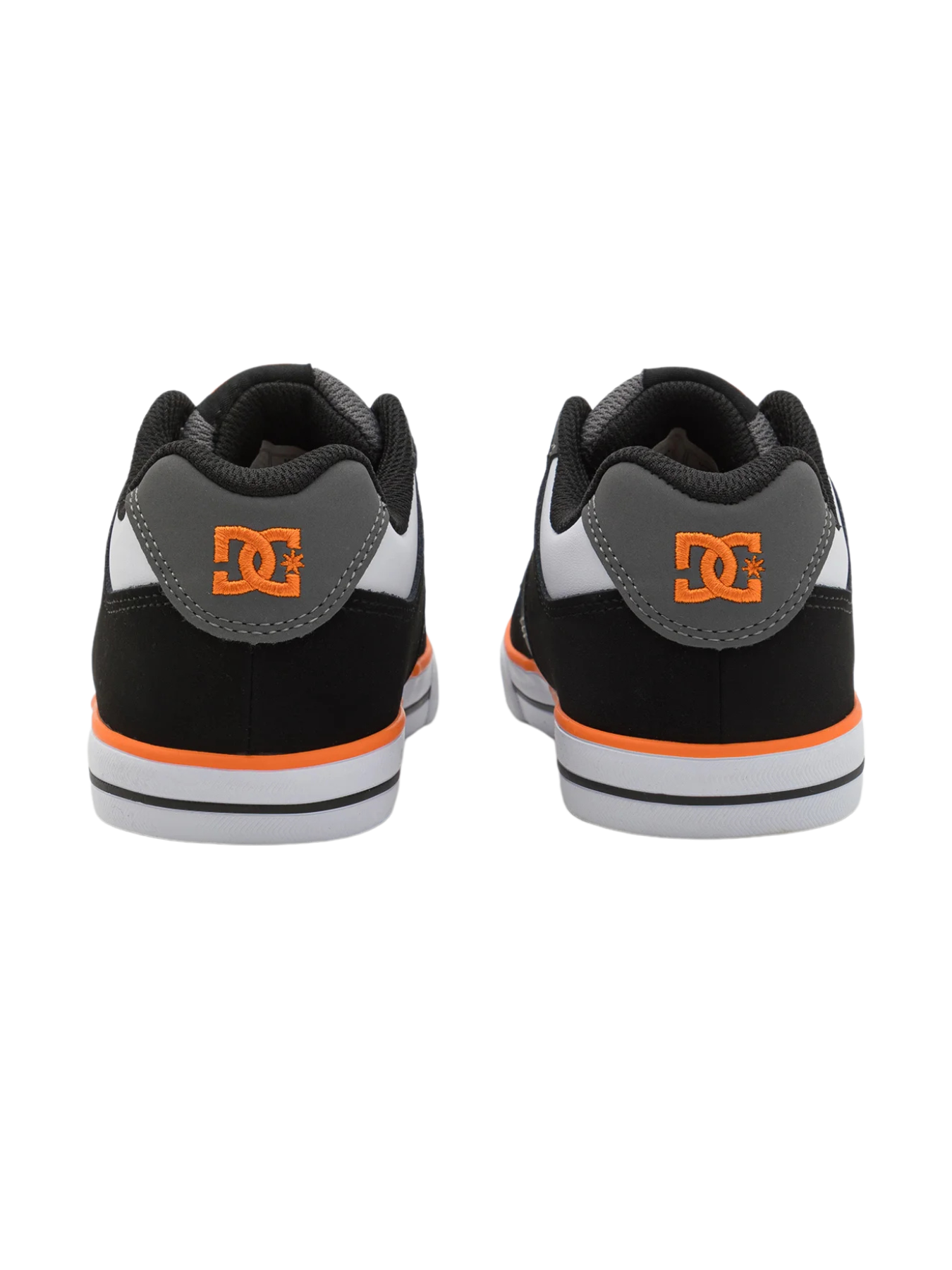 DC Shoes Pure Elastic Kinder-Sneaker – Schwarz/Weiß/Grau/Orange