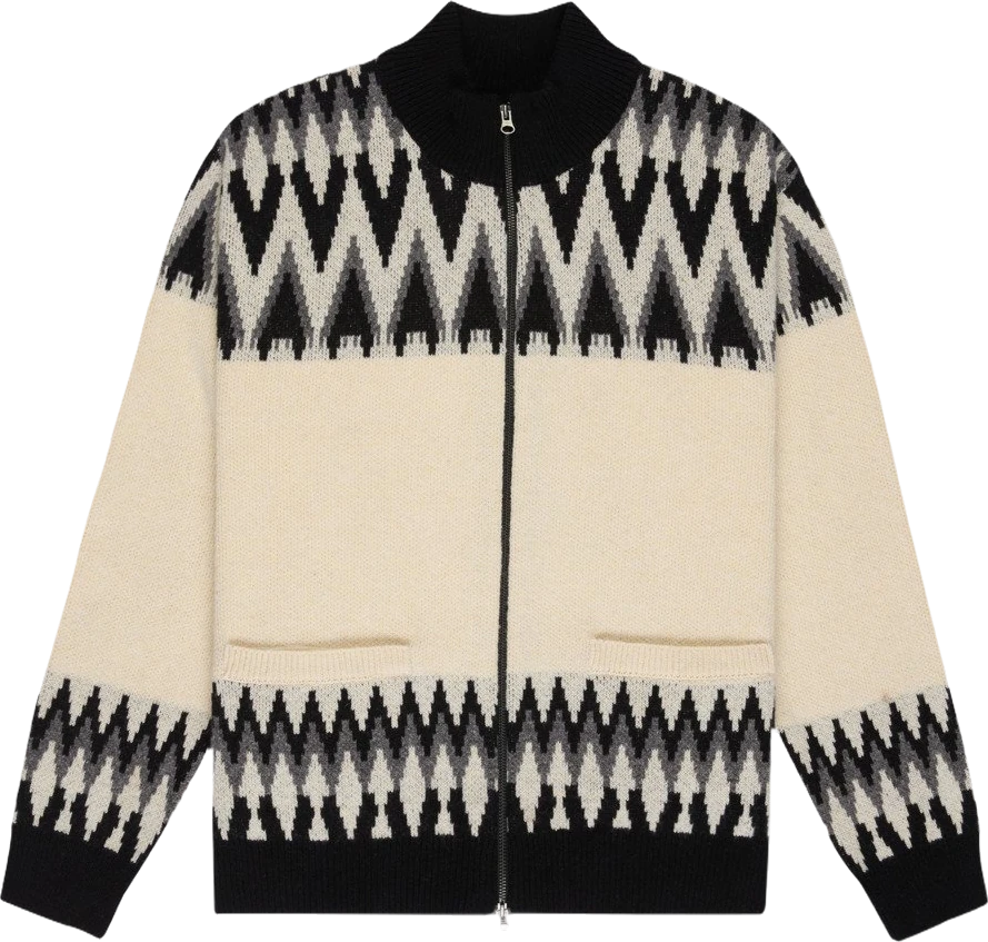 Rvca Derwent Jersey con cremallera jersey hombre detail 2 | Blanco