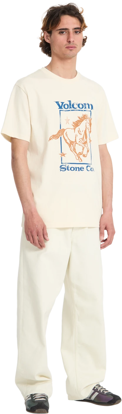 Volcom GIDDYUP SST camiseta manga corta hombre detail 4 | Dirty White