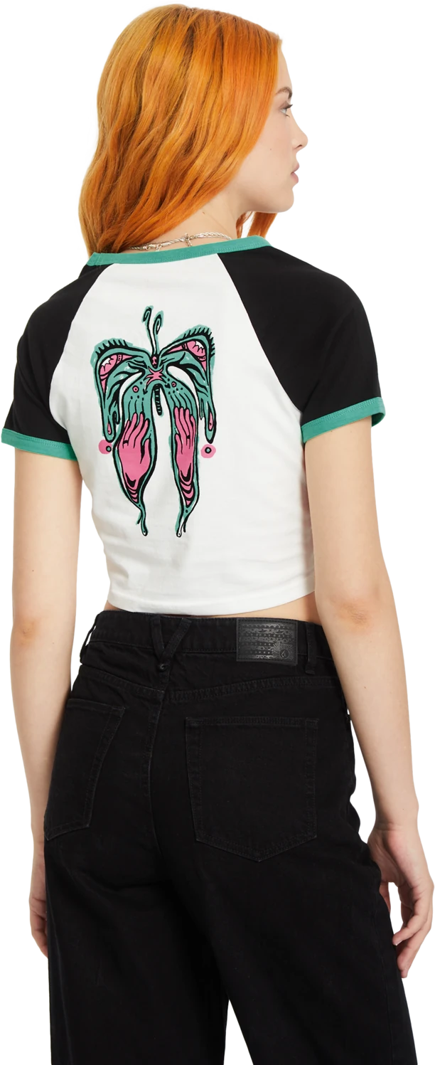 Volcom Alix 2 T-shirt camiseta manga corta mujer detail 1 | Black White