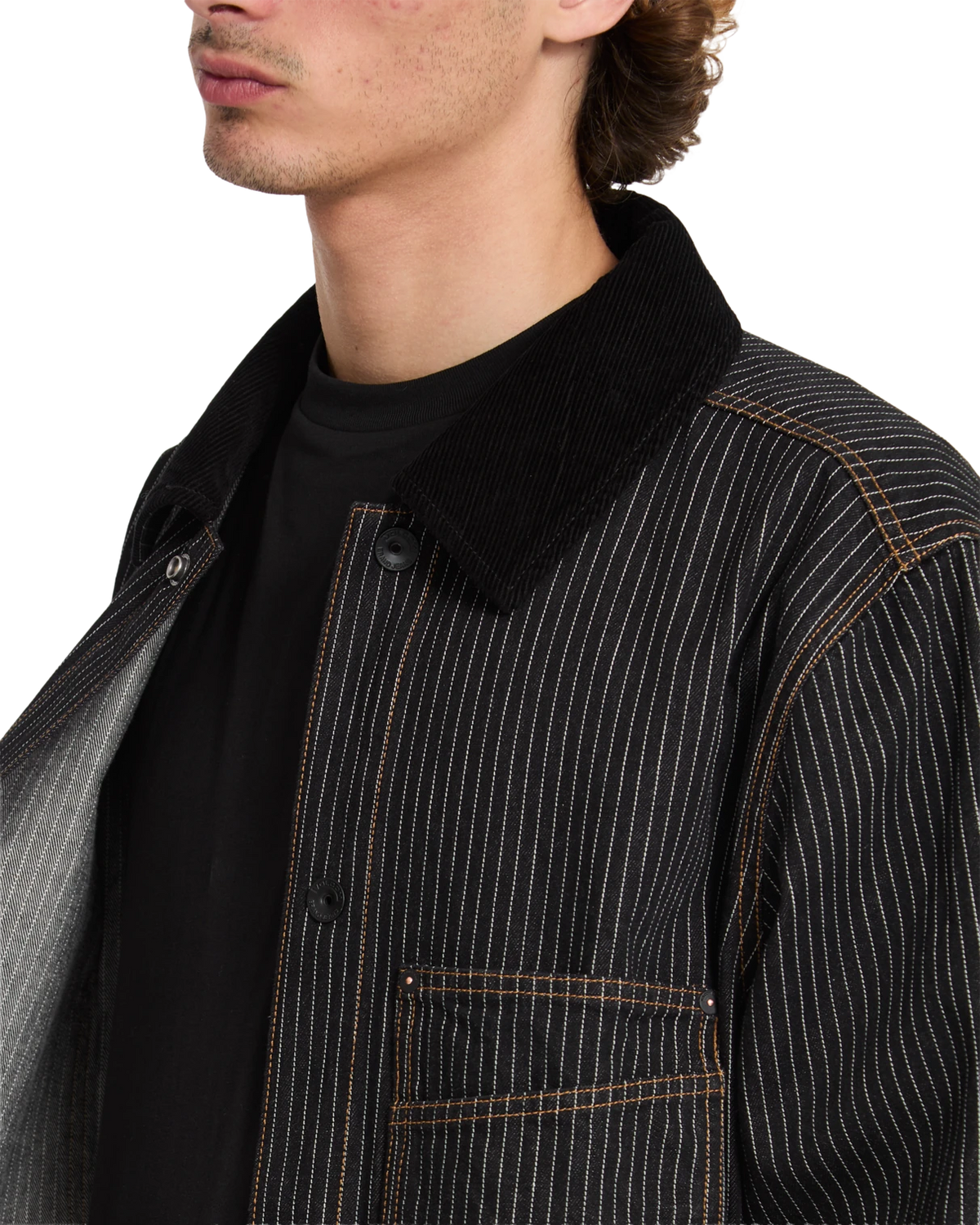 Volcom WORK DIALED JACKET chaquetas y abrigos hombre detail 4 | Black Stripe