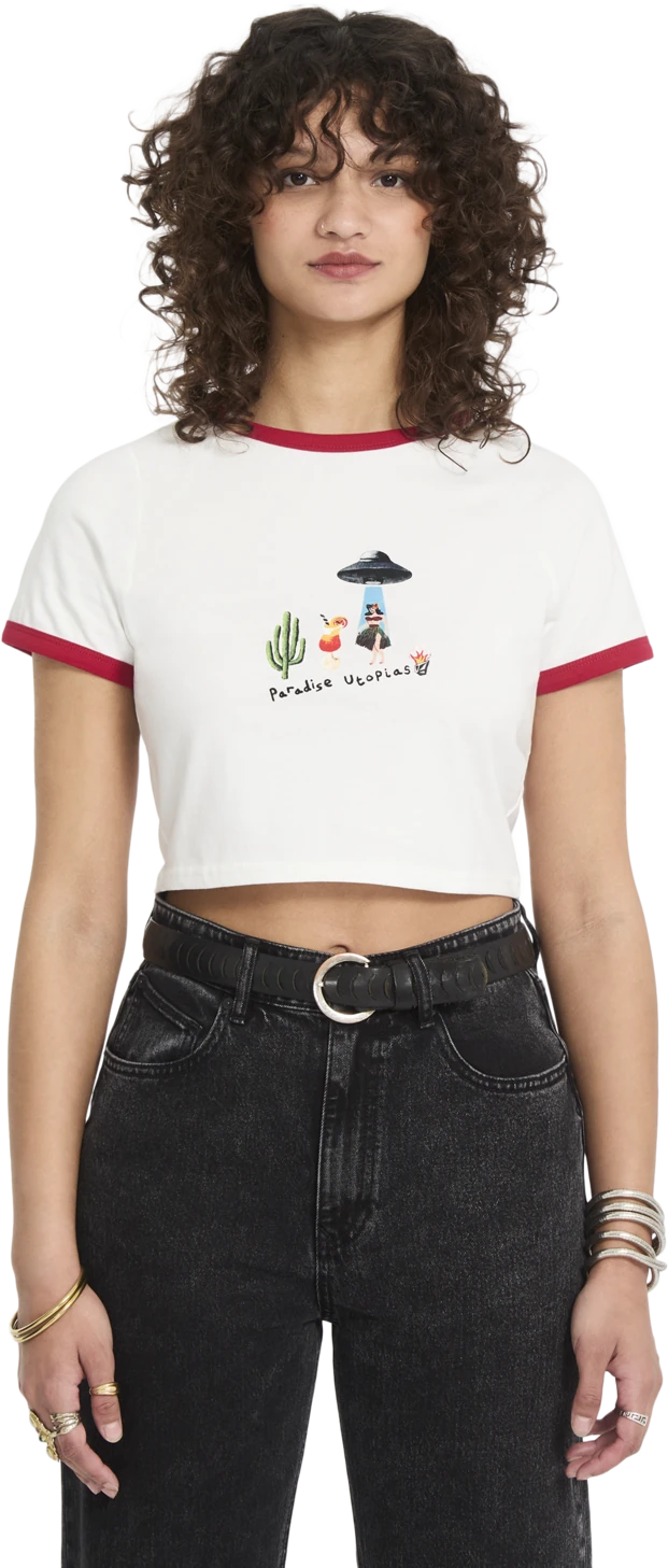 Volcom FA MICKEY MASON TEE camiseta manga corta mujer | Off White