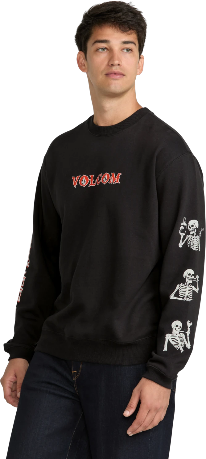 Volcom NEVER ENDS CREW sudadera hombre detail 2 | Stealth