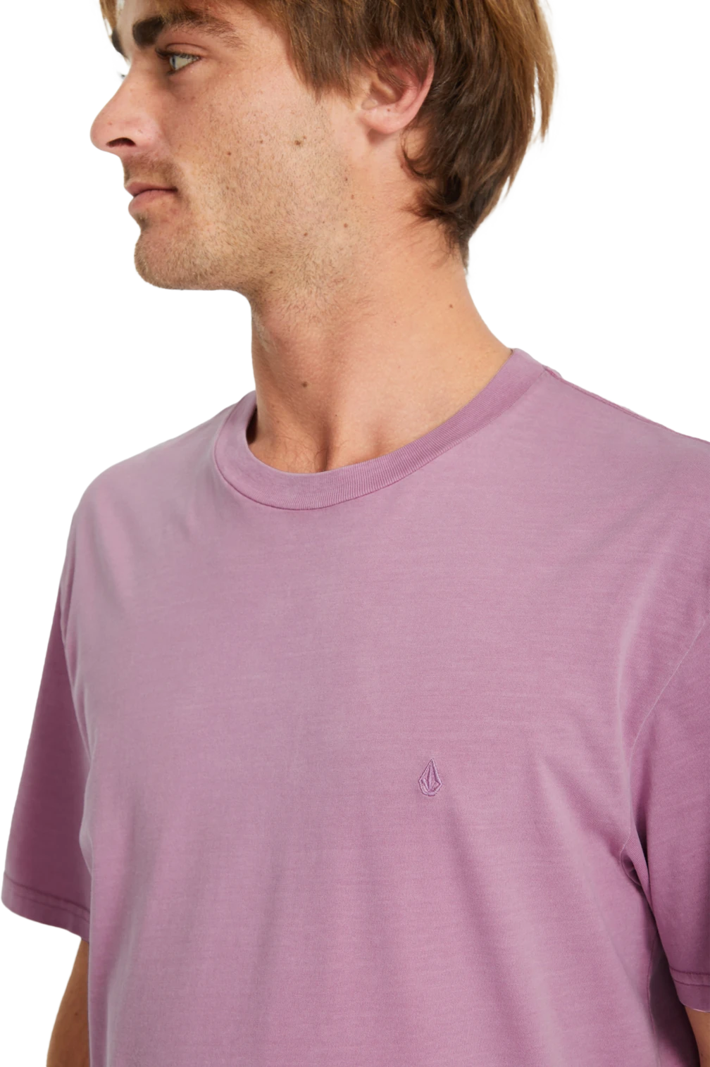 Volcom Solid Stone Emb camiseta manga corta hombre detail 3 | Steel Purple