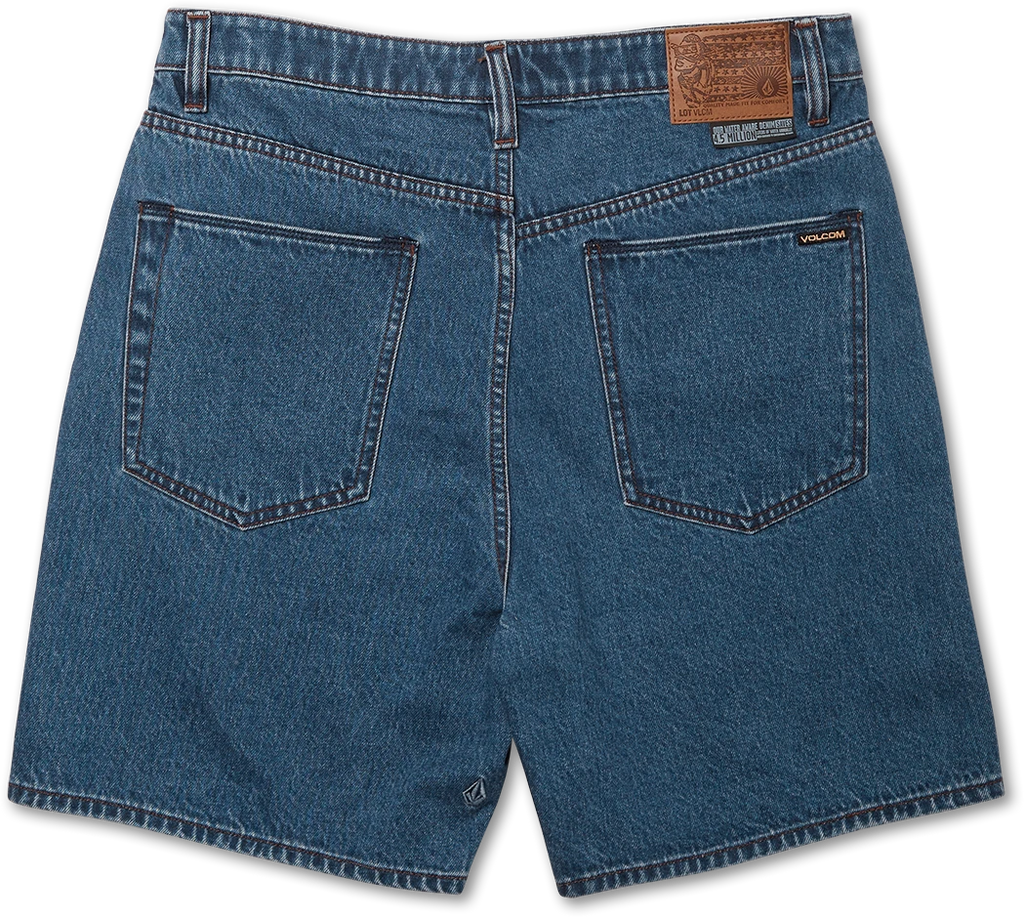 Volcom Billow Denim Short denim short hombre detail 1 | Indigo Ridge Wash