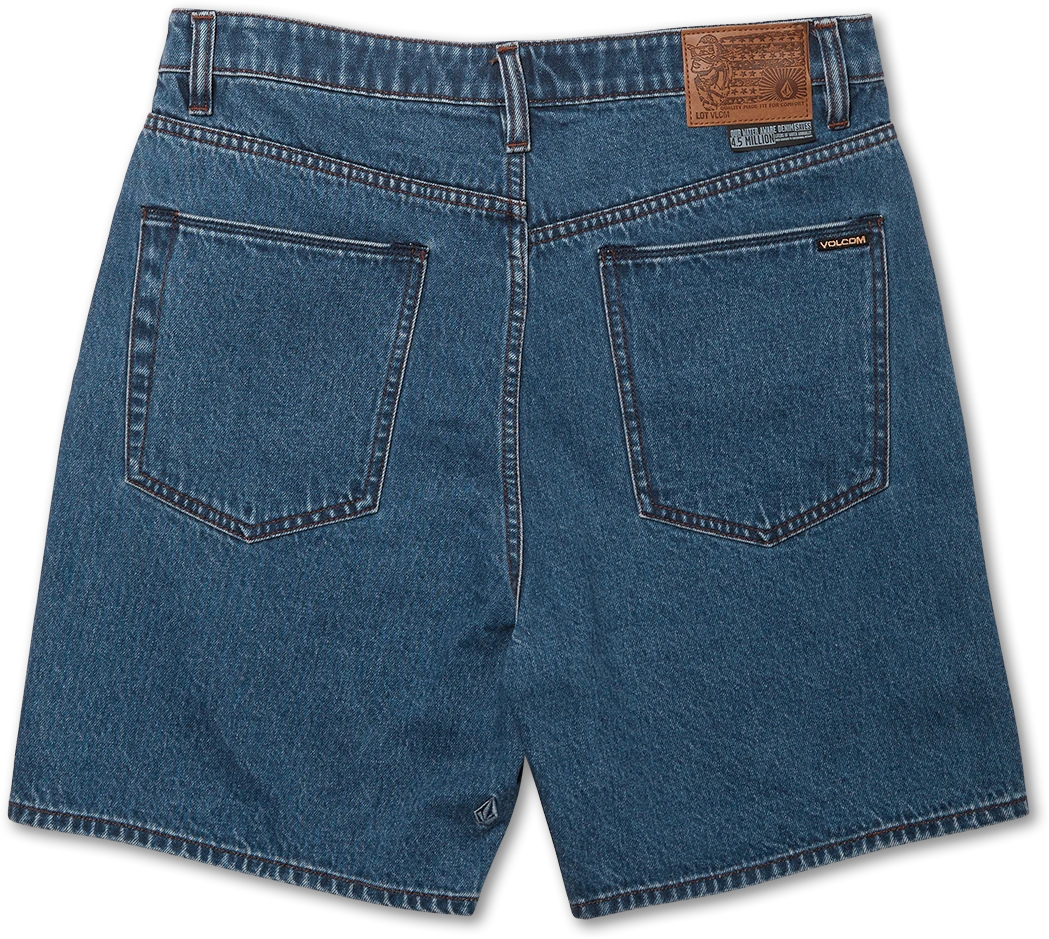 Volcom Billow Denim Short denim short hombre detail 1 | Indigo Ridge Wash
