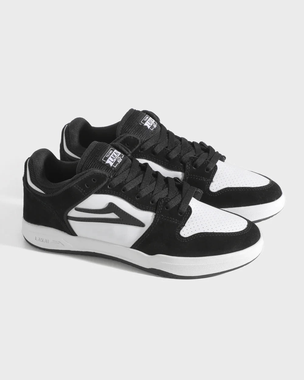Lakai Men's Telford Low calzado hombre detail 2 | BLACK WHITE SUEDE
