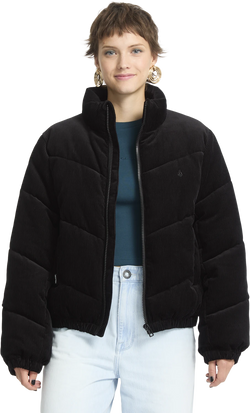 Volcom CORD'N STONE PUFF JACKET chaquetas y abrigos mujer | Black