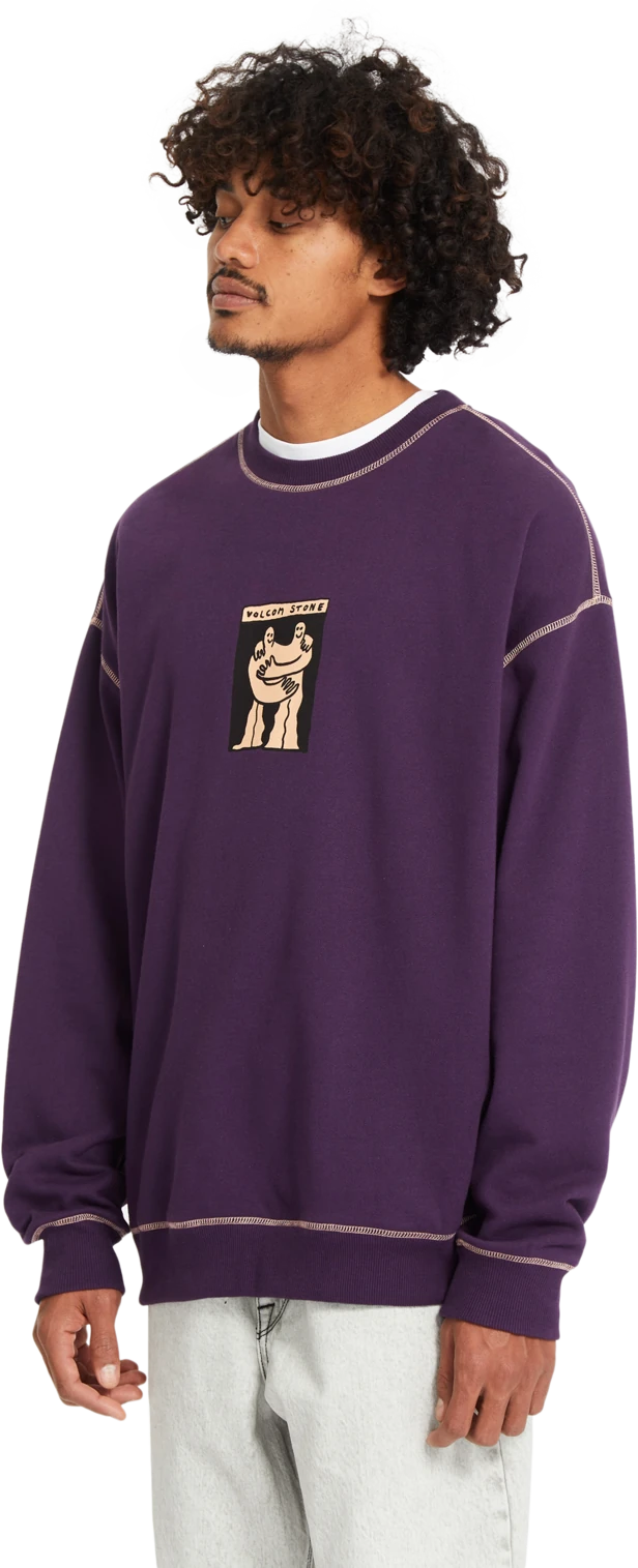 Volcom PODCOL CREW sudadera hombre detail 6 | Grape Royale