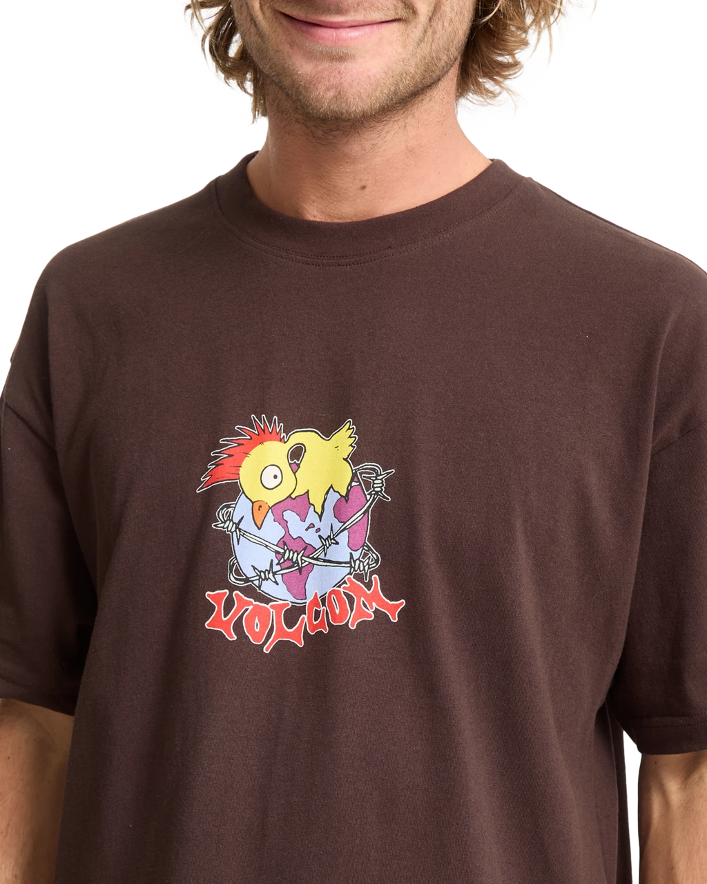 Volcom New Born camiseta manga corta hombre detail 4 | Cacao
