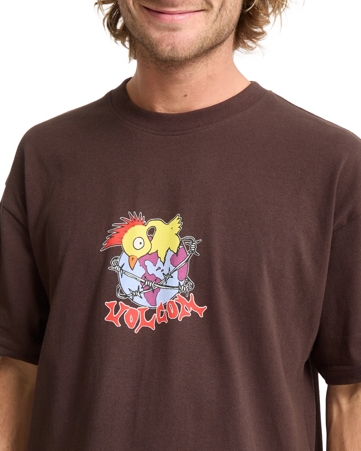 Volcom New Born camiseta manga corta hombre detail 4 | Cacao