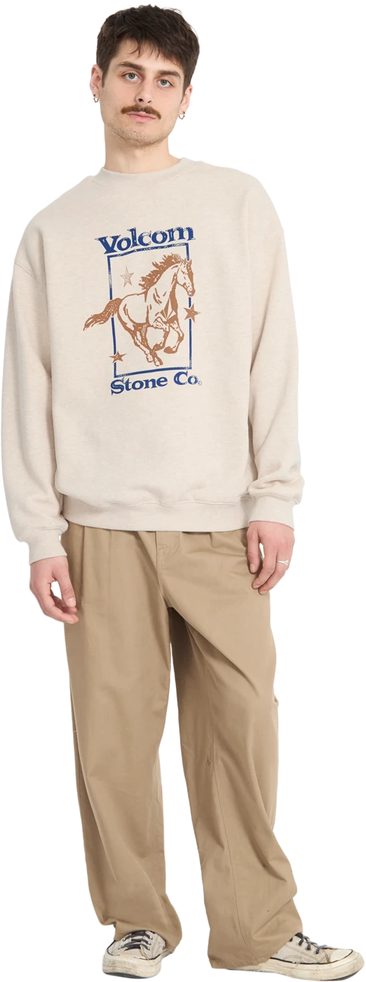 Volcom RECTO VERSO CREW sudadera hombre detail 4 | Dust Heather