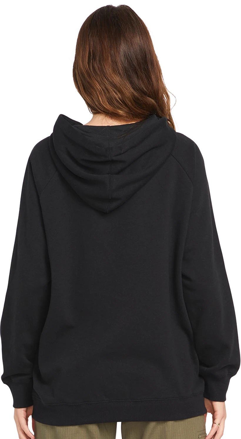 Volcom TRULY STOKED BF PO sudadera con capucha mujer detail 1 | Black