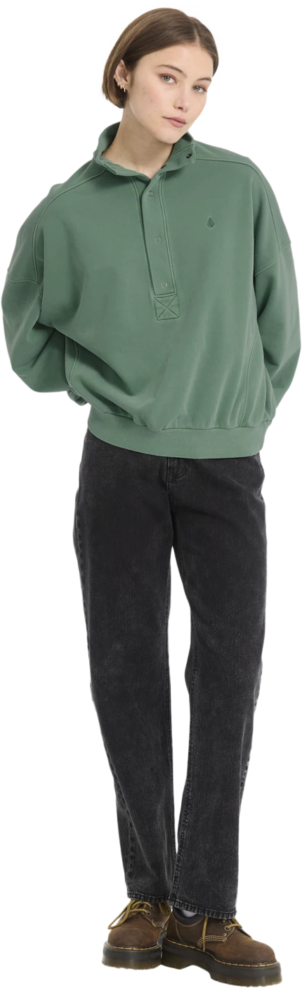 Volcom REETROSTONE UP sudadera mujer detail 4 | Evergreen