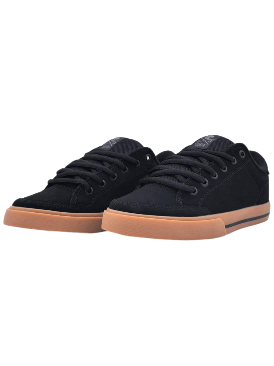 Chaussures de skate Circa AL 50 - Nubuck synthétique noir/gomme