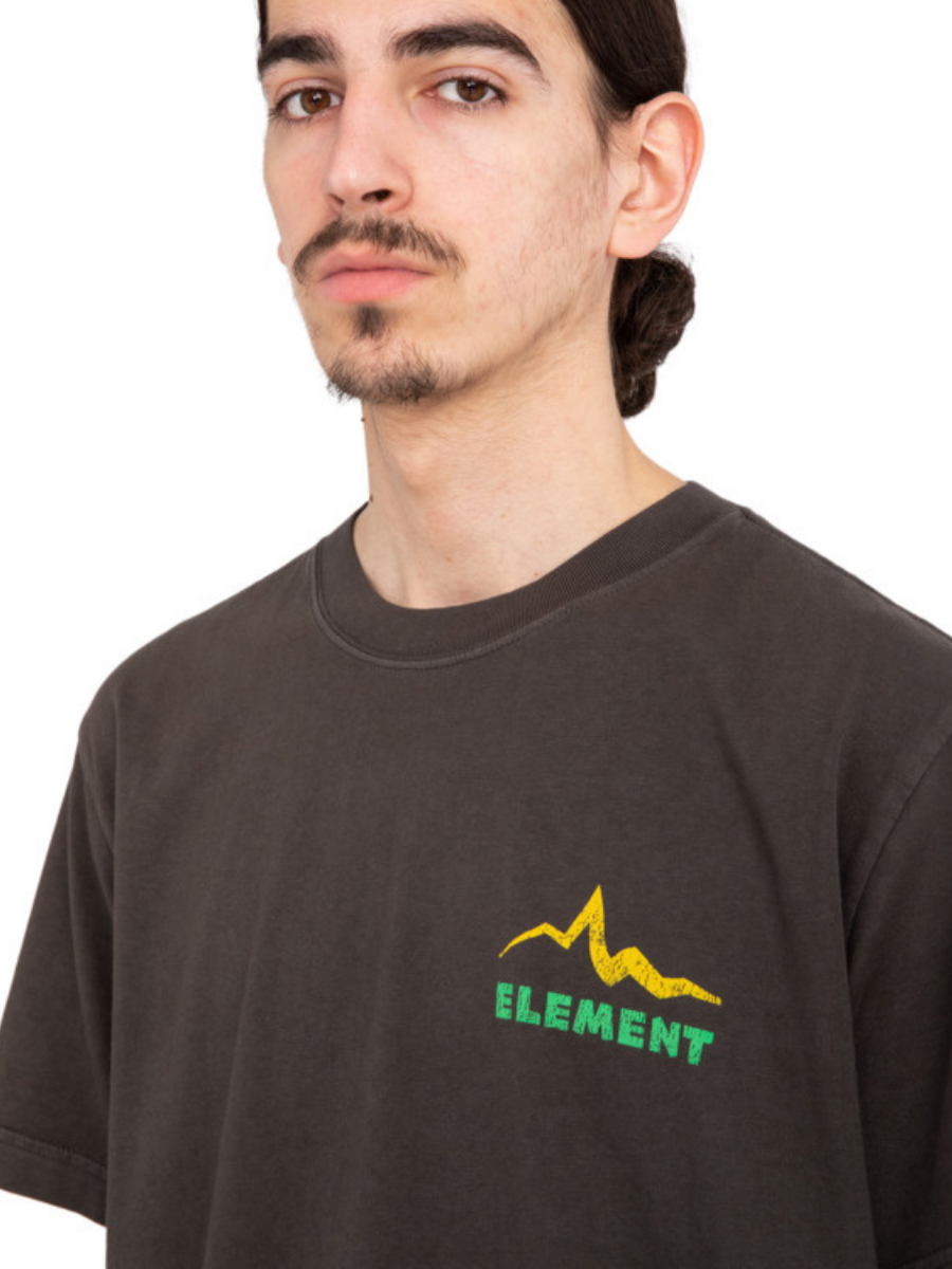 Element Skateboards Sounds of The Mountains Short Sleeve T-Shirt - Off Black