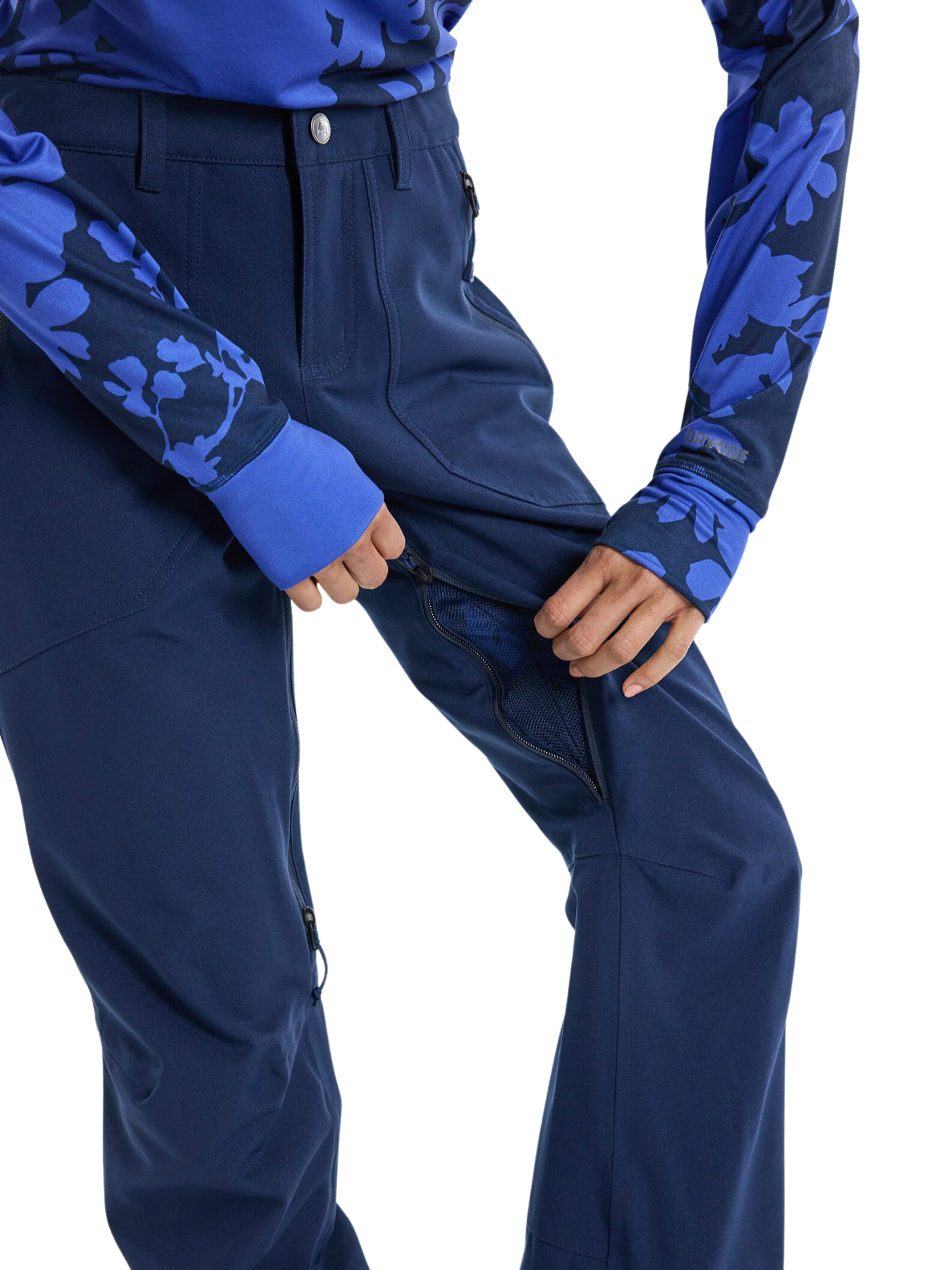 Calça feminina de snowboard Burton Vida – vestido azul