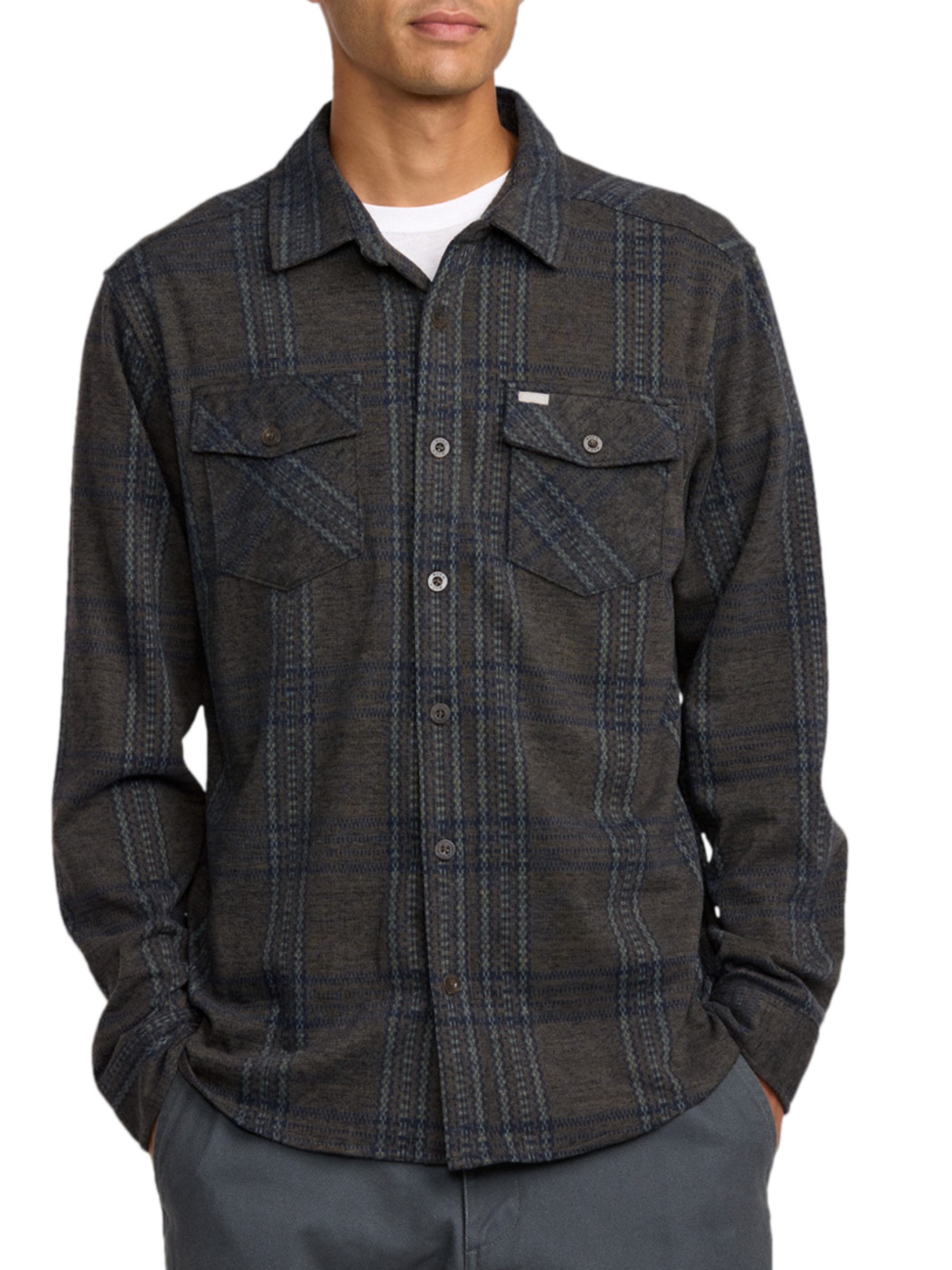 Camisa RVCA Vacancy Flannel | Mushroom