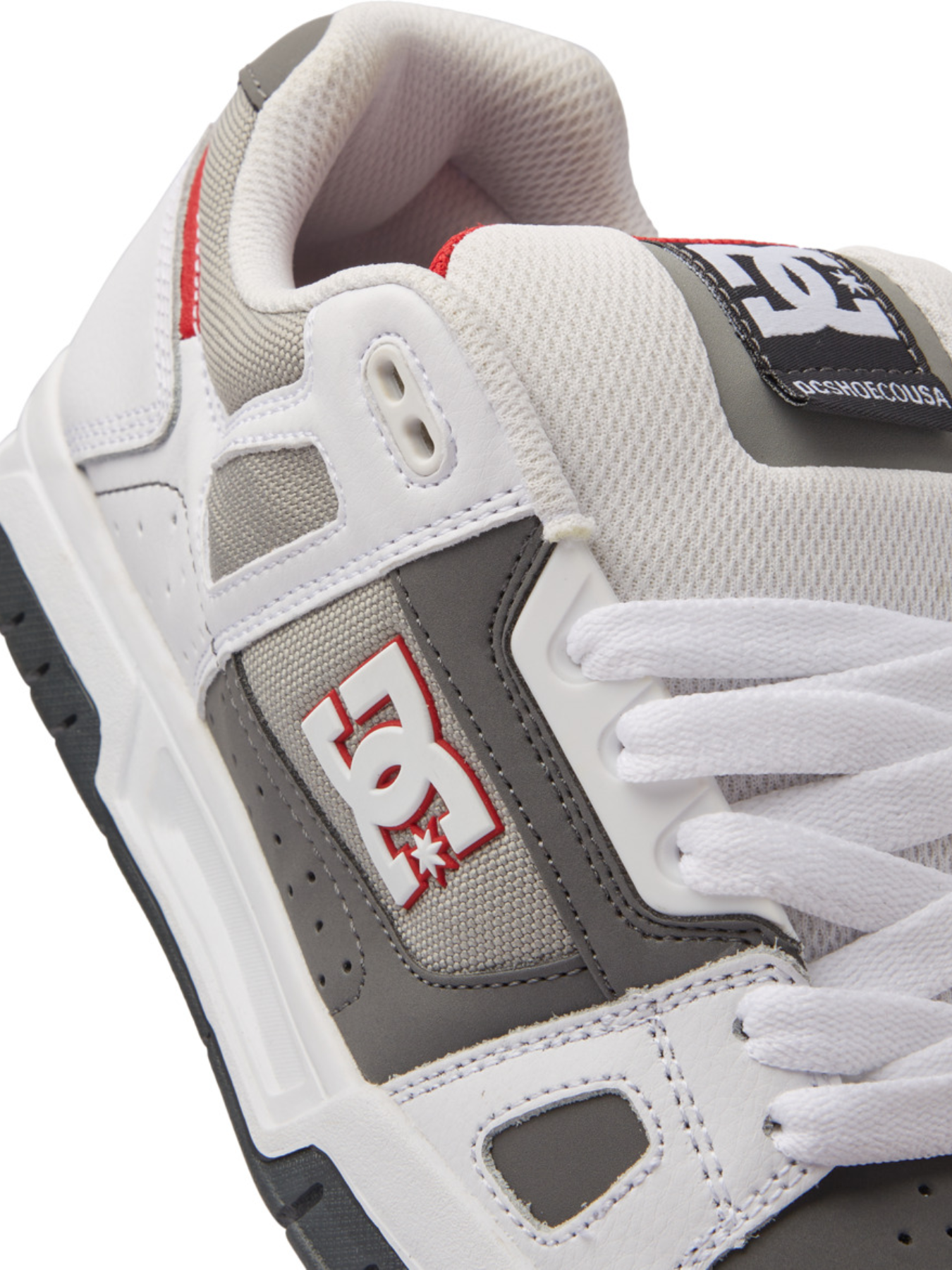 DC Shoes Stag Sneakers - White/Grey/Grey