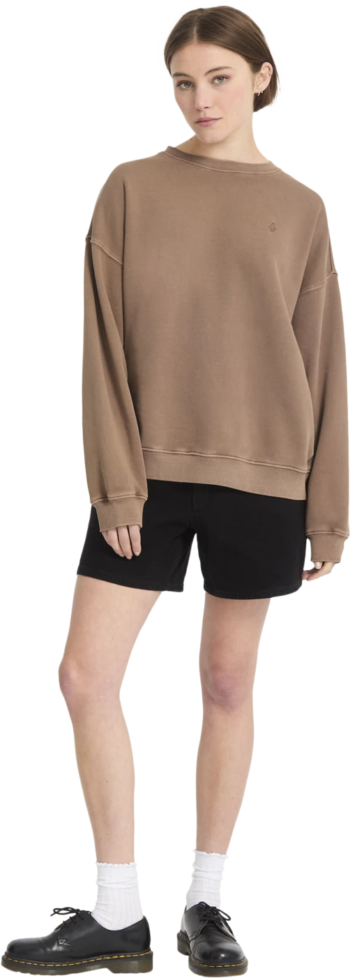 Volcom STONE SOFT CREW sudadera mujer detail 6 | Pale Khaki