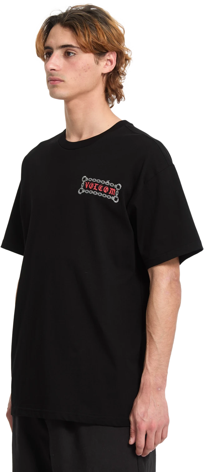 Volcom Fa Daniel Shepard Unlocked camiseta manga corta hombre detail 5 | BLACK