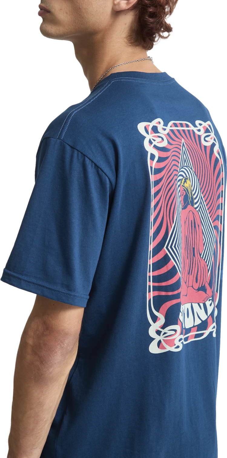 Volcom Psychback camiseta manga corta hombre detail 4 | Cosmic Blue