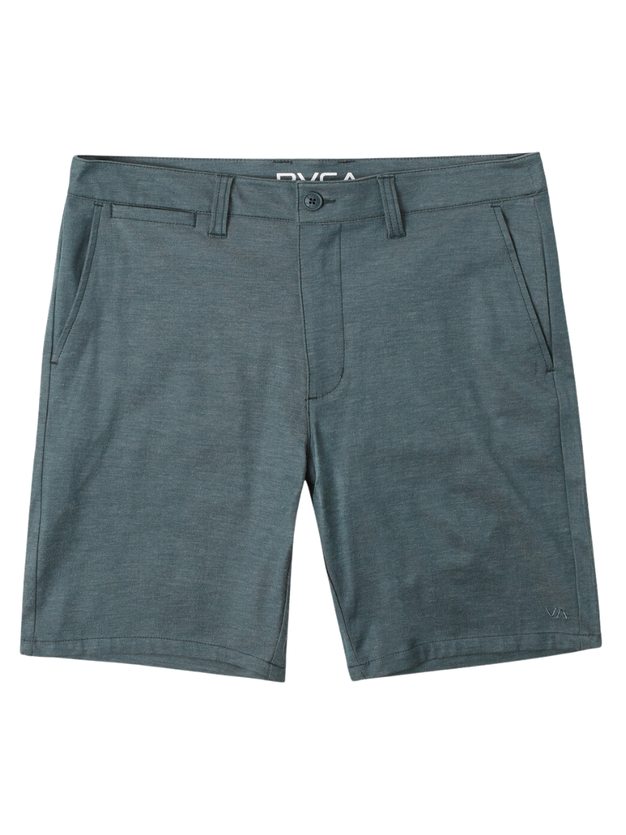 Rvca Back In Hybrid Shorts - Hunter Green