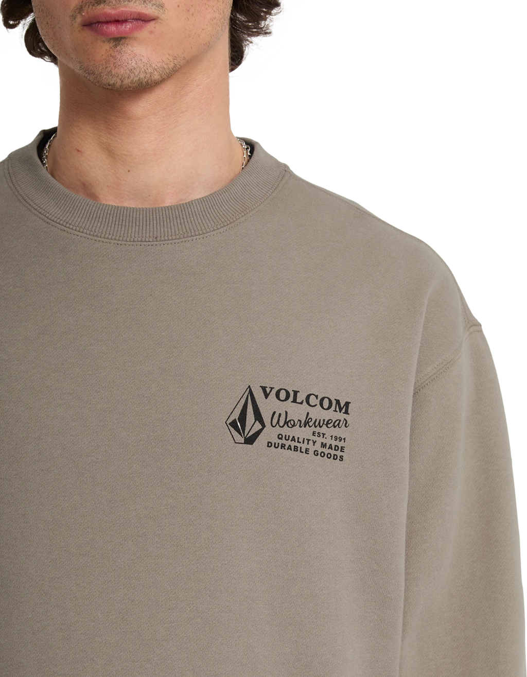 Volcom WORKWEAR CREW sudadera hombre detail 3 | Brindle