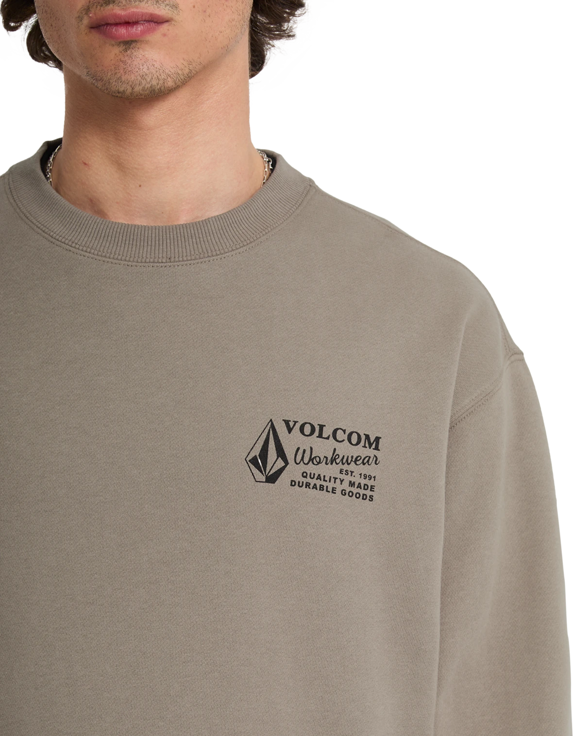 Volcom WORKWEAR CREW sudadera hombre detail 3 | Brindle