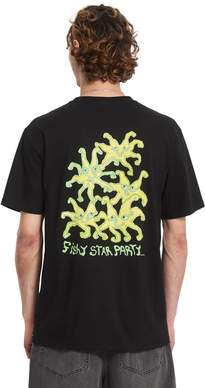 Volcom FISHYSTAR SST camiseta manga corta hombre detail 1 | Black