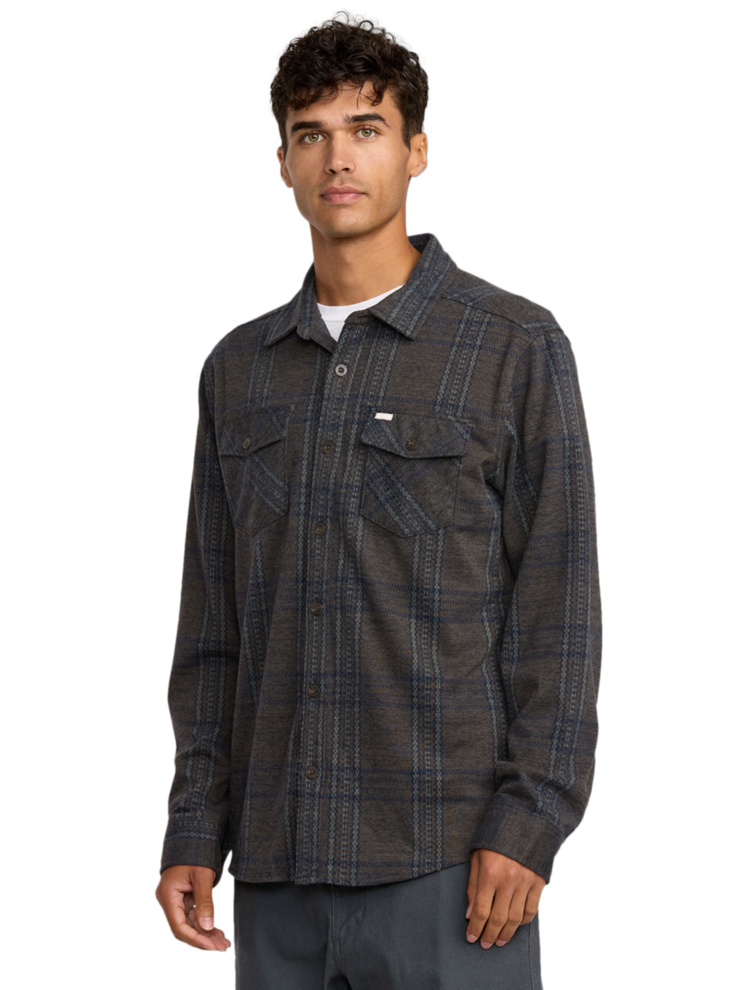 Camisa RVCA Vacancy Flannel | Mushroom