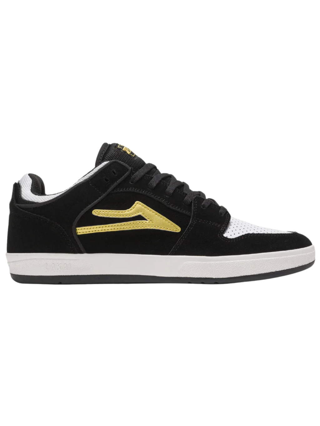 Zapatilla Lakai Telford Low Black Gold Suede
