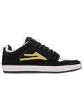 Lakai Telford Low Black Gold Suede Skate Shoe