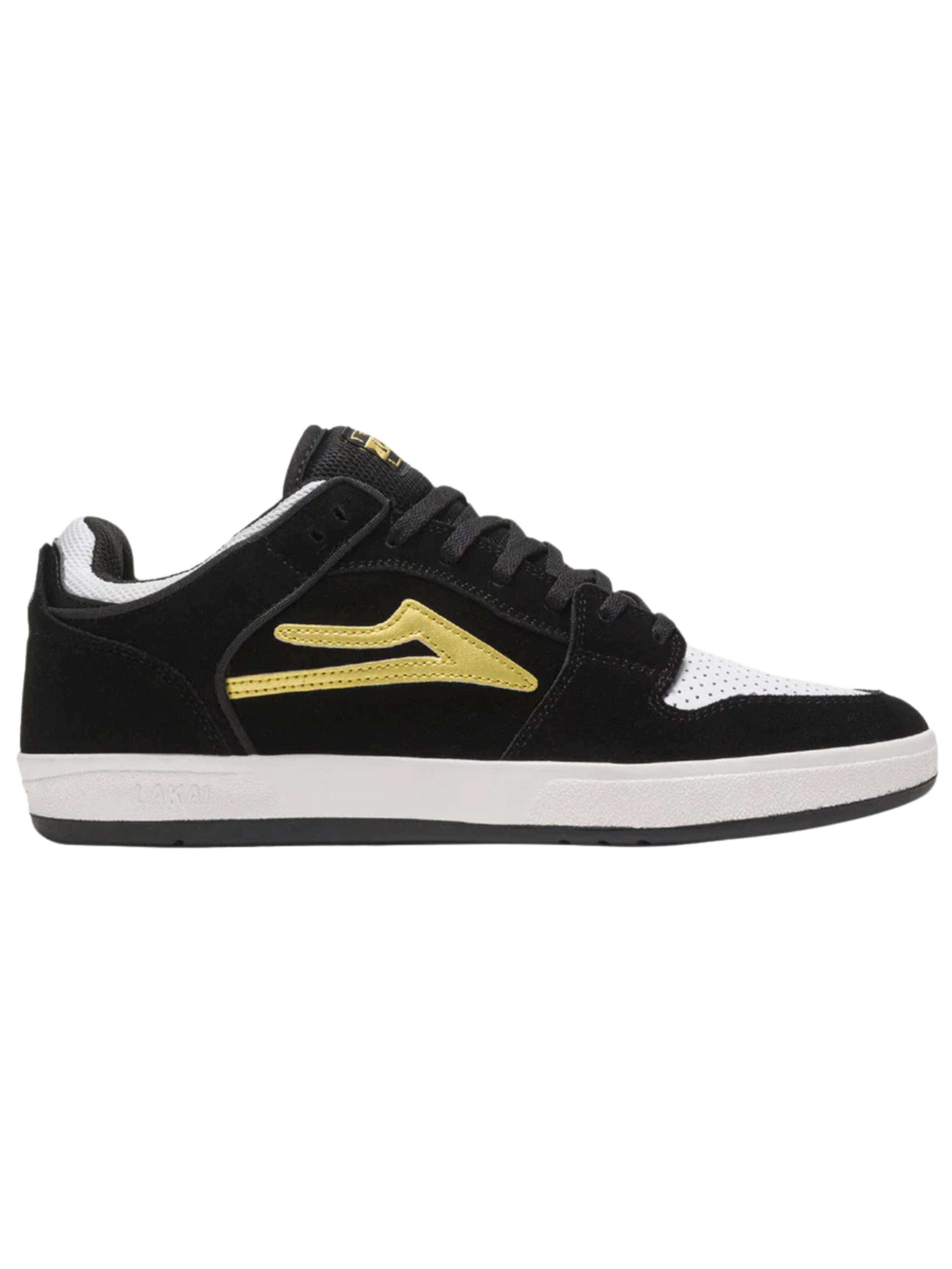 Zapatilla Lakai Telford Low Black Gold Suede