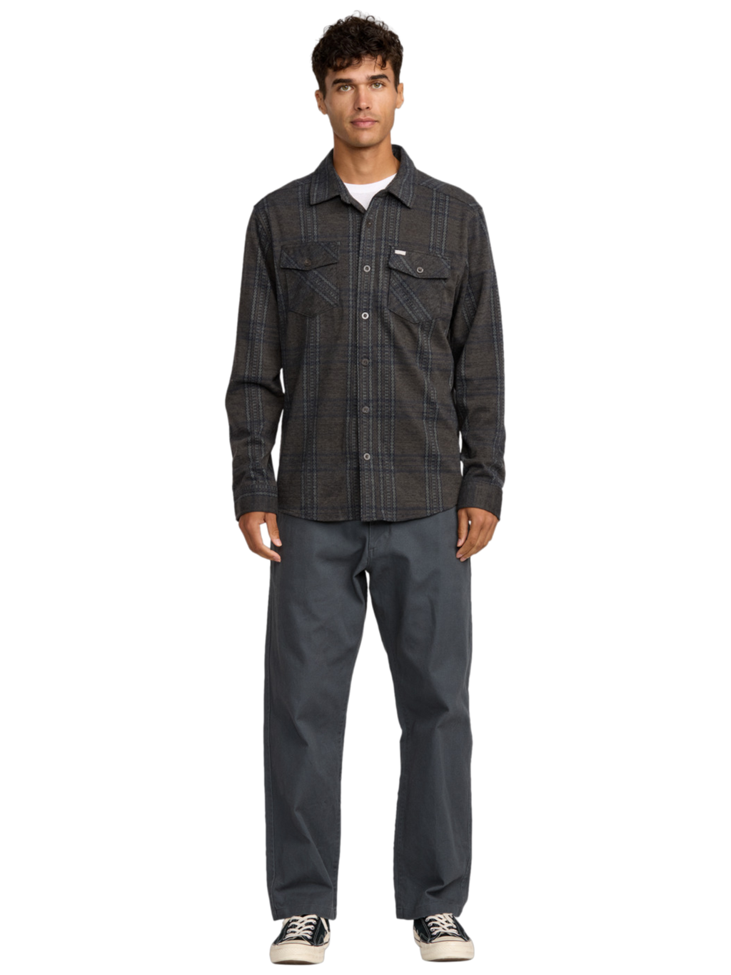 Camisa RVCA Vacancy Flannel | Mushroom