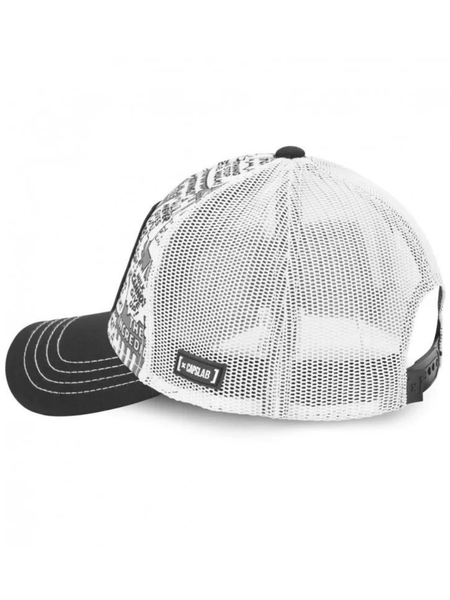 Casquette Trucker Capslab x Marvel (Hulk) imprimé noir