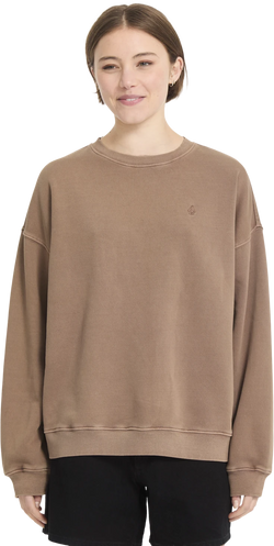 Volcom STONE SOFT CREW sudadera mujer | Pale Khaki