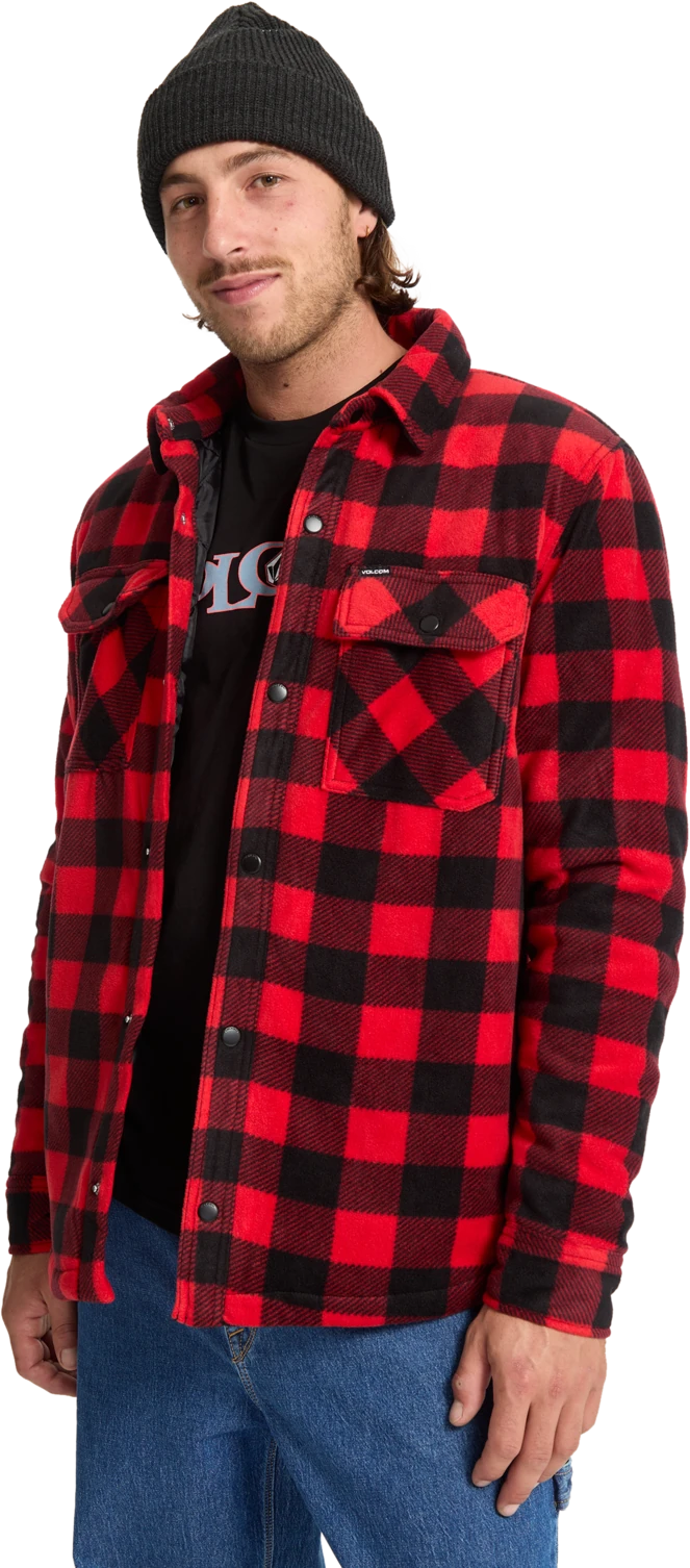 Volcom Bowered sudadera hombre detail 3 | Lifeguard Red