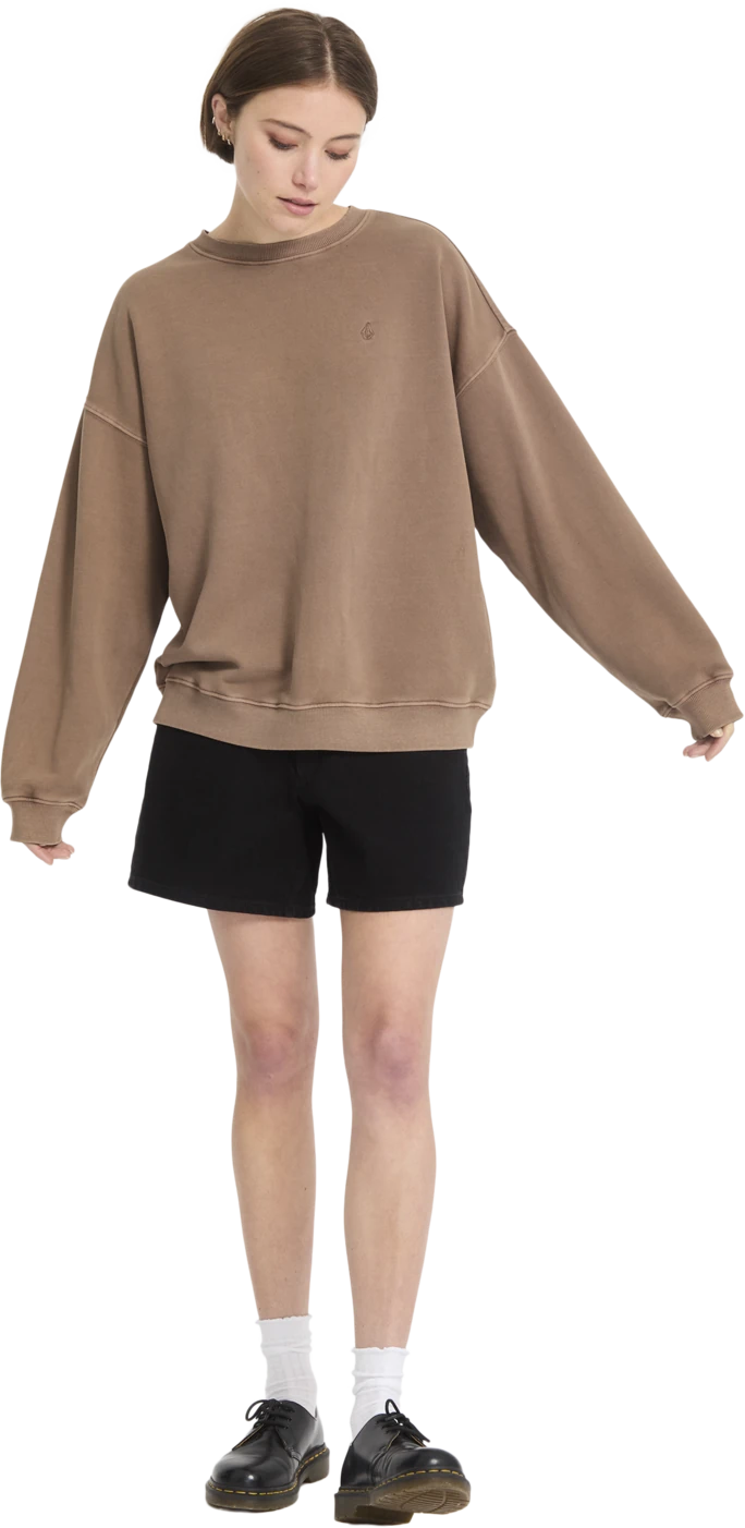 Volcom STONE SOFT CREW sudadera mujer detail 5 | Pale Khaki