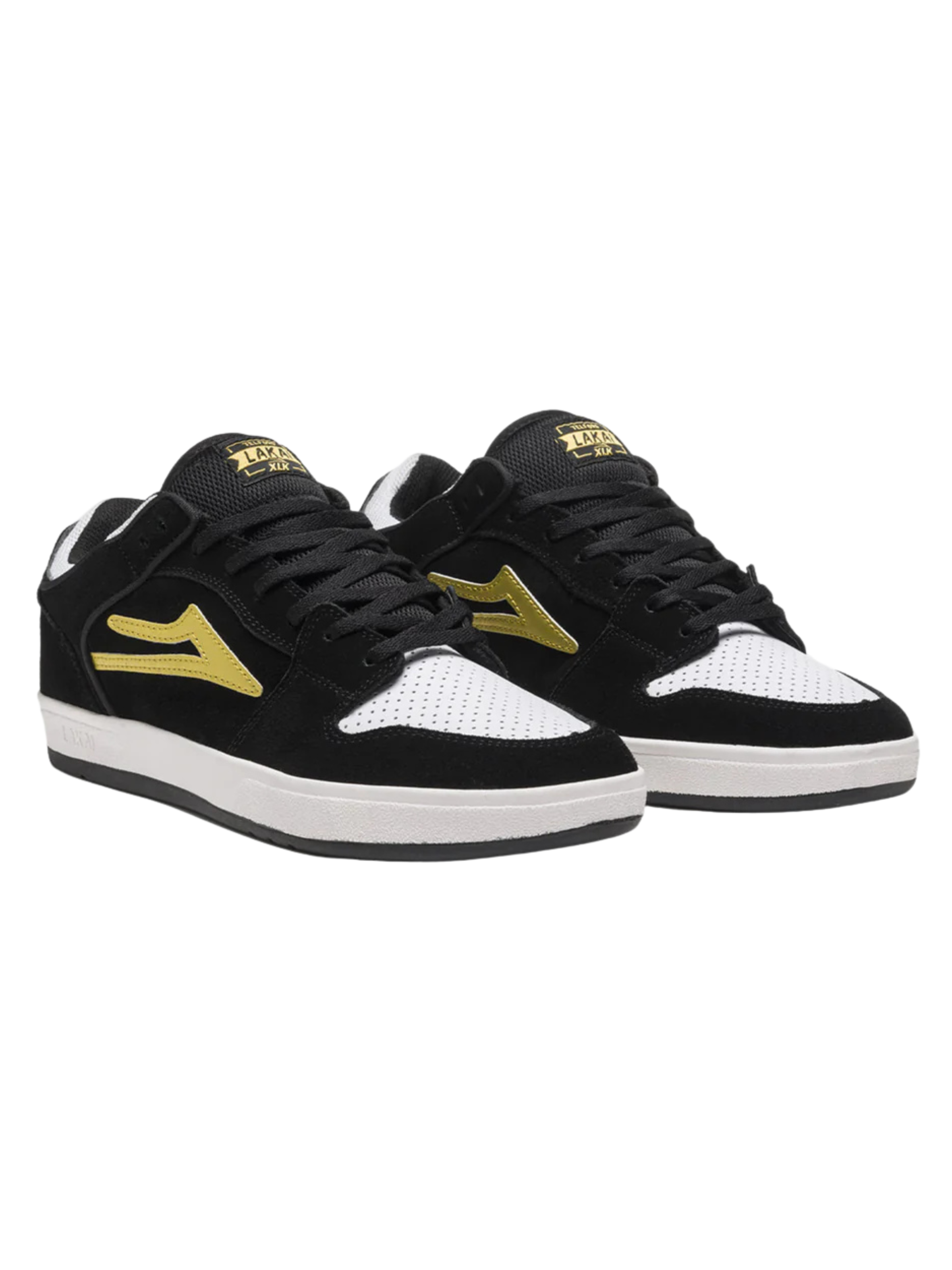 Zapatilla Lakai Telford Low Black Gold Suede
