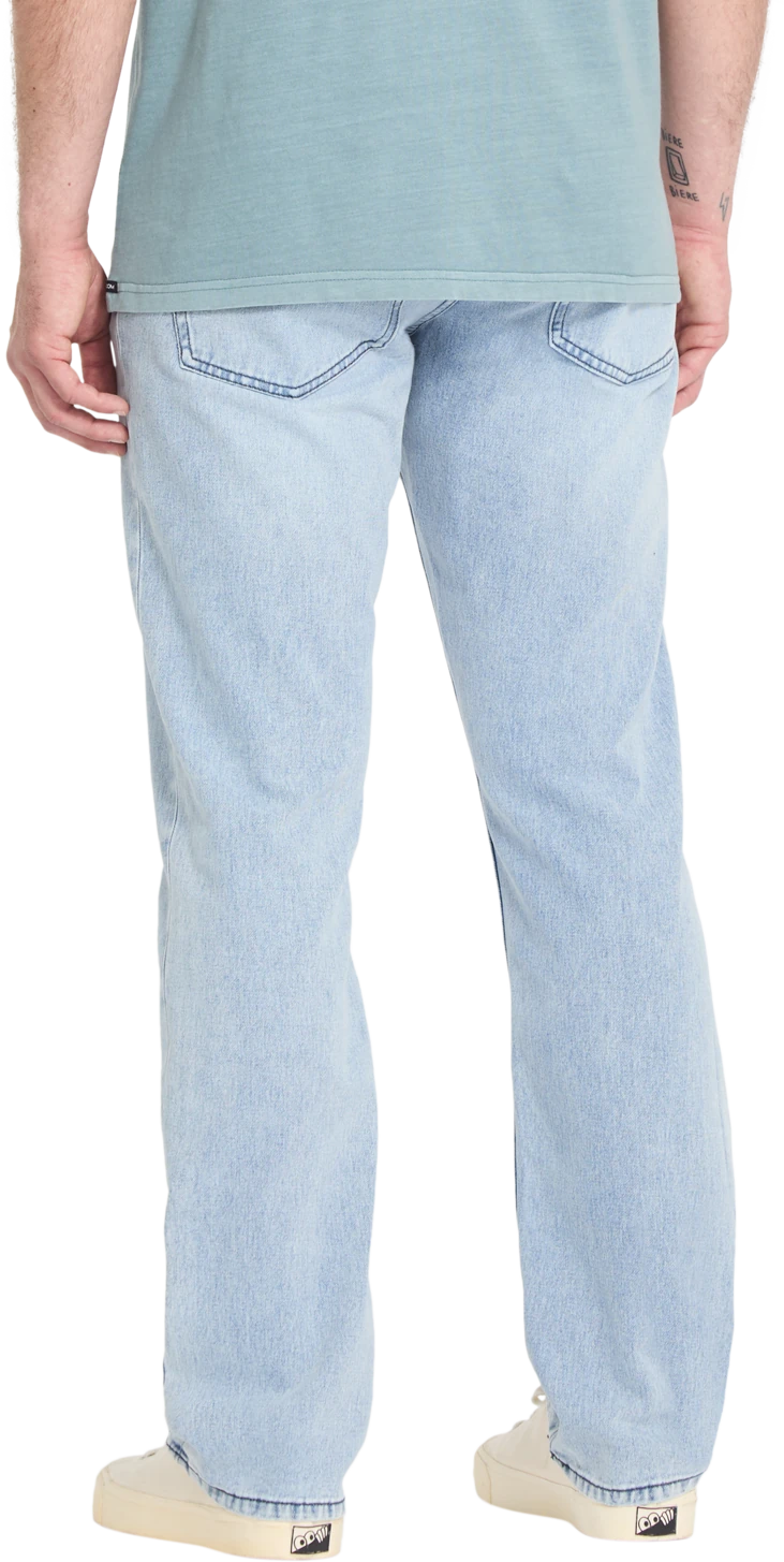 Volcom SOLVER DENIM pantalón tejano hombre detail 1 | Worn Light Blue